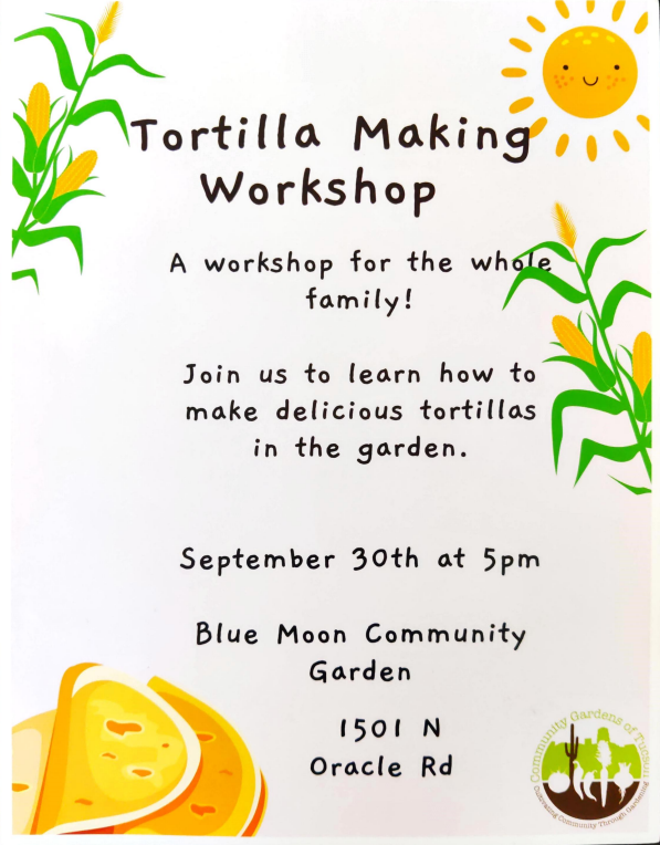 Tortilla Making Workshop Flyer