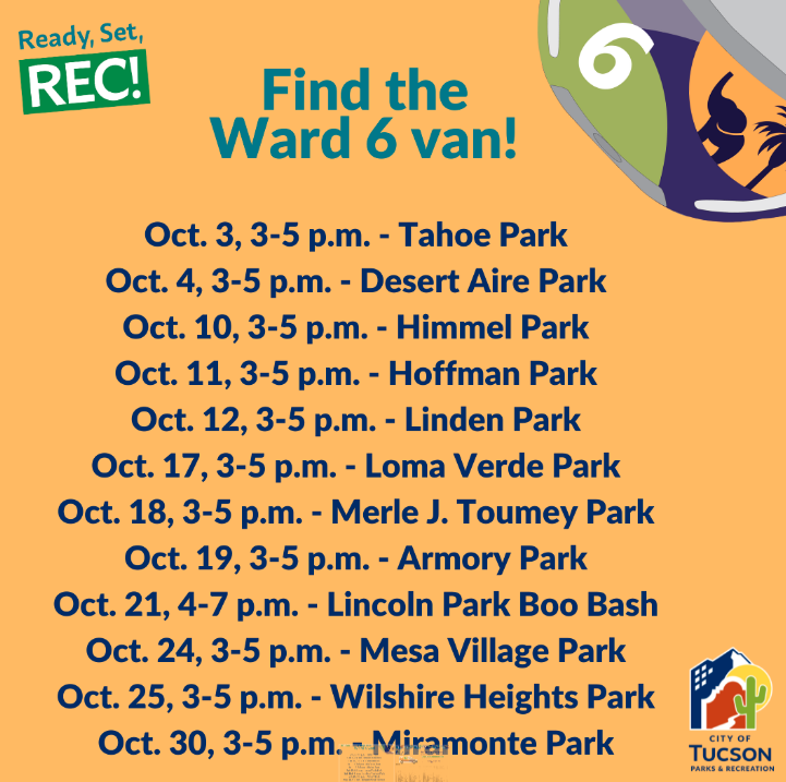 Ready, Set, Rec Ward 6 Van Locations