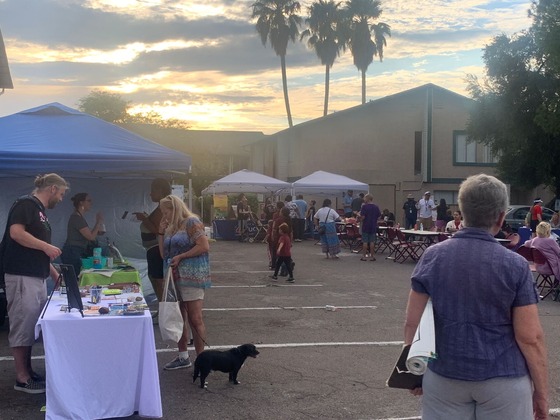 Photo of  people at Georgetown resource fair.