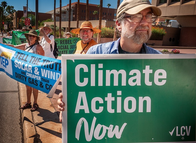 Photo of Council Member Dahl at Climate Action Gathering