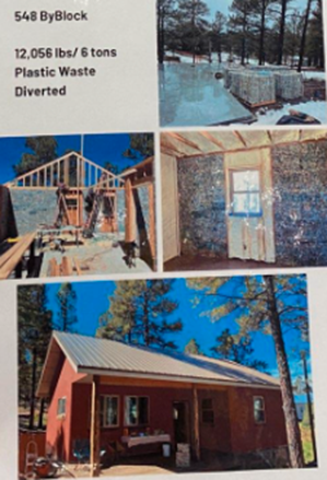 Picture of the 600 square foot house that’s now built using ByBlocks up in Flagstaff