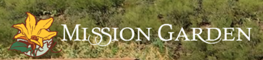 Mission Garden logo with flower