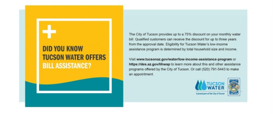 Graphic for Tucson Water Discounts