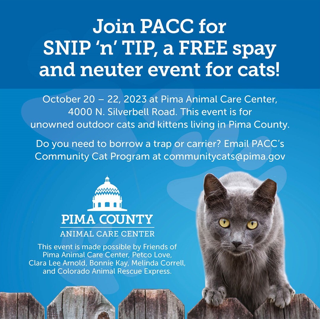 Flyer for PACC Spay and neuter