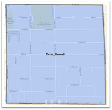 Peter Howell Neighborhood Map