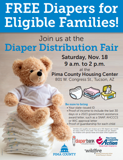 Diaper distribution fair flyer