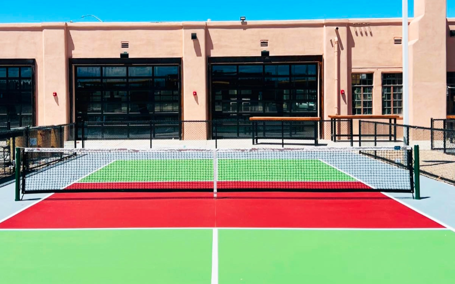 Pickle ball court at Corbett's