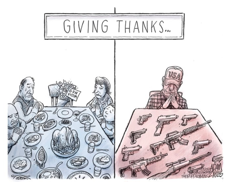 A cartoon Time With Loved Ones by Adam Zyglis, The Buffalo News.