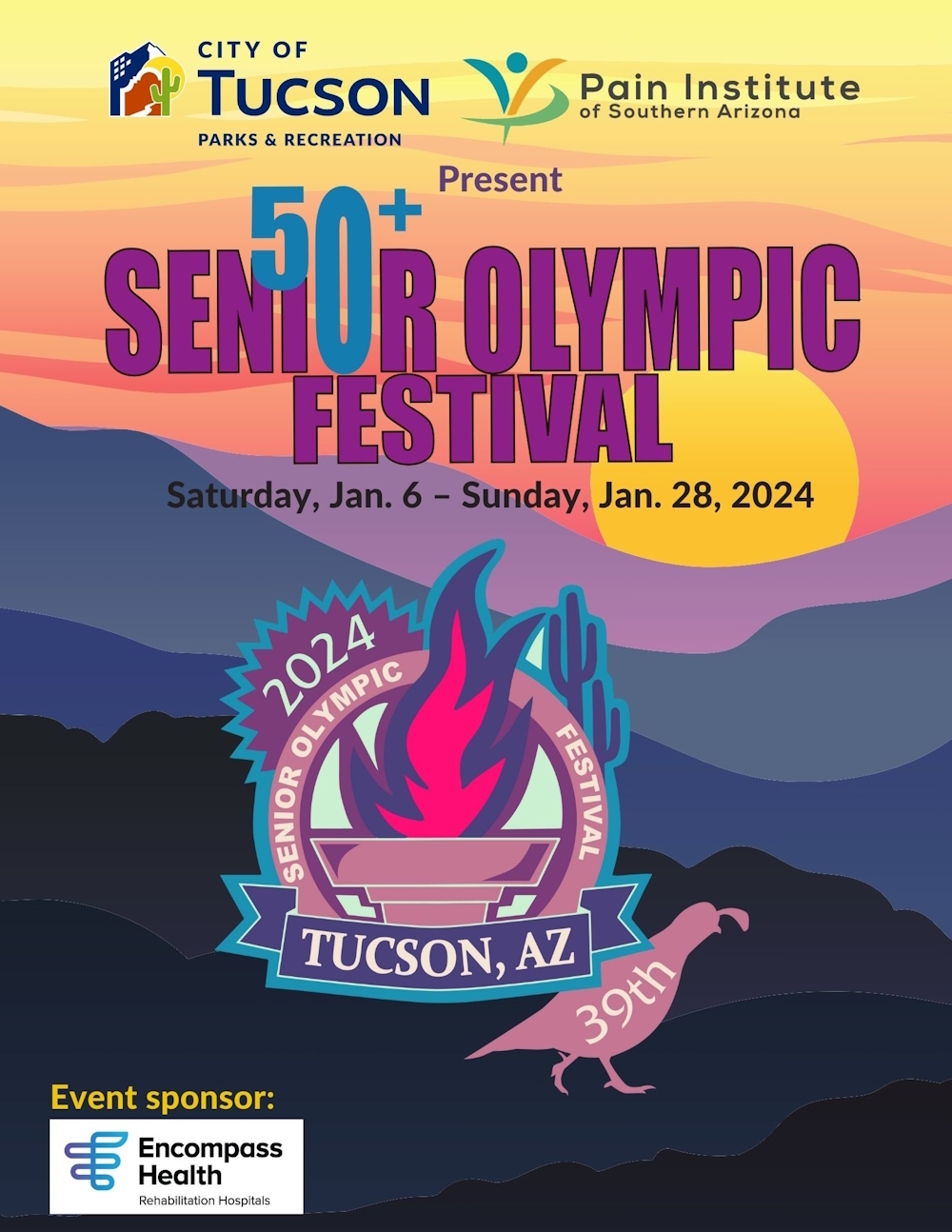 Flyer for senior Olympics