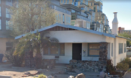 One of the existing homes that will be moved