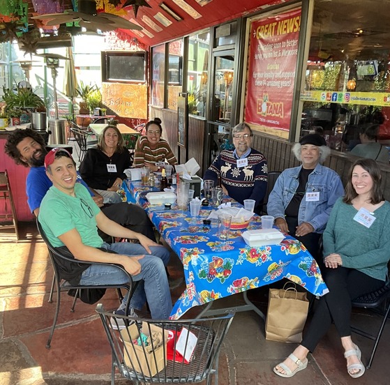 Photo of the Ward 3 team at La Botana for their annual holiday lunch.