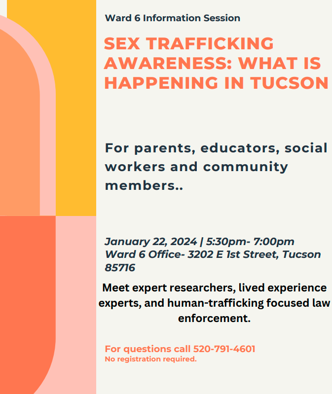 Sex Trafficking Awareness Flyer