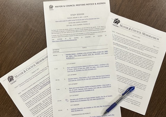 Photo of Mayor and Council agenda