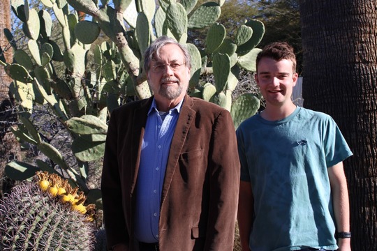Photo of Vice Mayor Dahl with climate fellow Chris Allen.