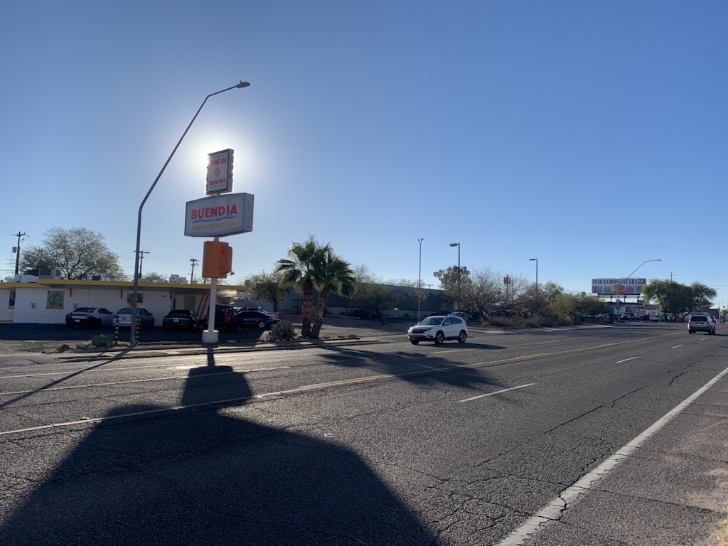 Photo of First avenue outside of Taqueria Buen Dia