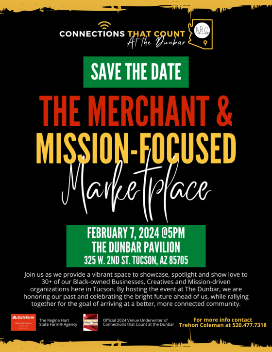 flyer for merchant and mission focused marketplace