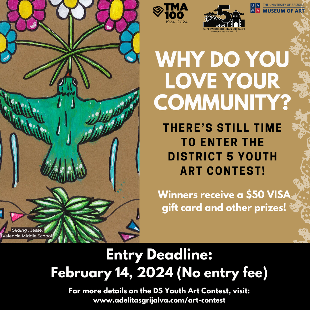 Graphic of District 5 youth art contest