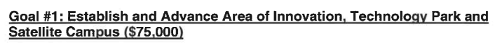 Goal #1 outlined