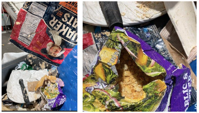 Pictures of contamination, lot's of food waste