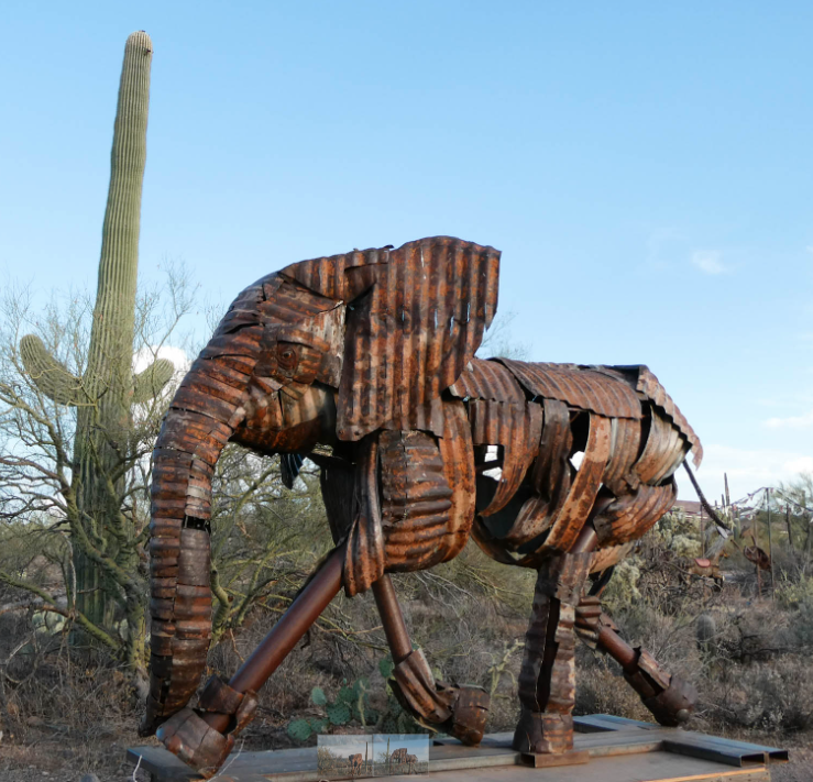 Sculpture of an elephant