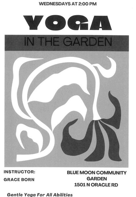 Yoga in the Garden flyer