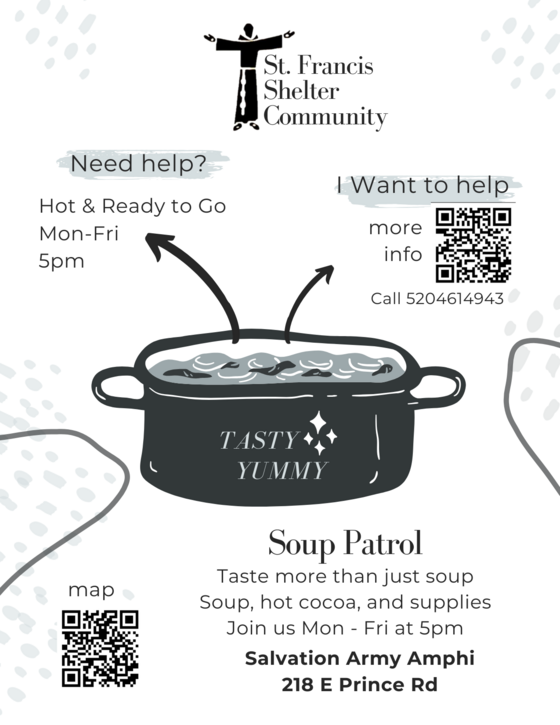 Flyer for St. Francis Soup patrol