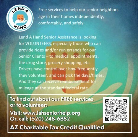 Flyer for Lend a Hand Volunteer opportunity