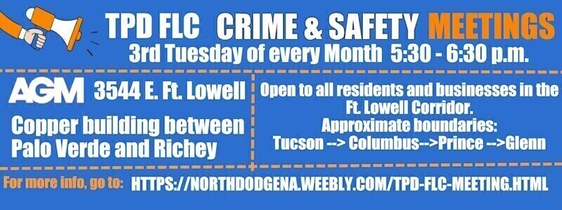 TPD FLC crime and safety meetings flier