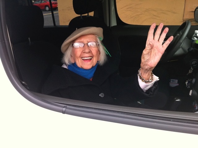 Photo of Senior citizen getting a ride.