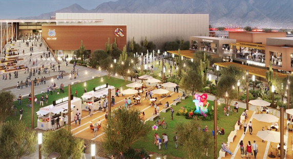 Picture of an  architectural drawing of what it will look like after competition