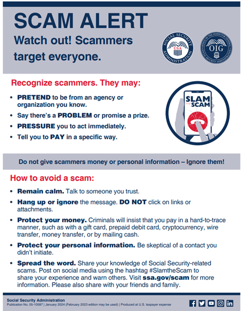 Scam Alert Flyer