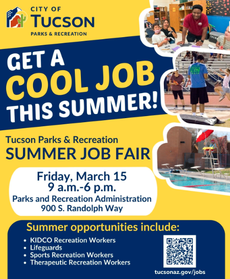 City of Tucson Summer Job Flyer