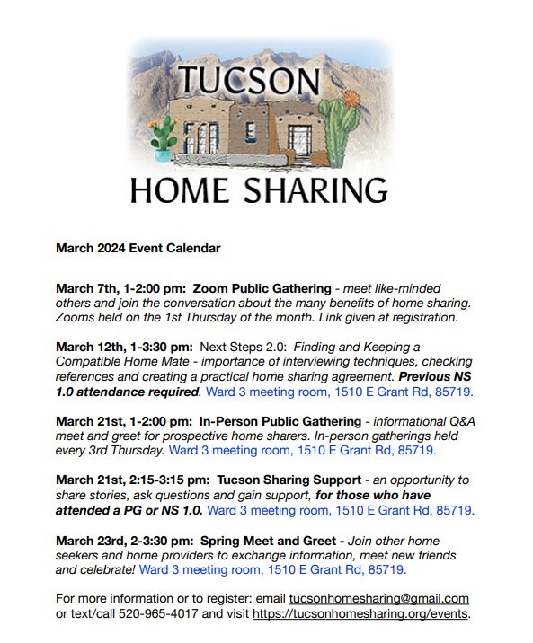 Graphic for Tucson Home Sharing