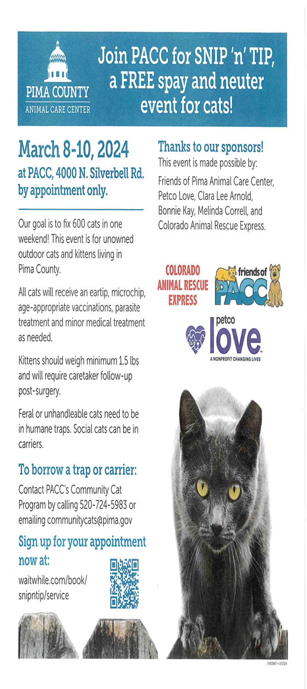 PACC Snip 'n' Tip Event Flier