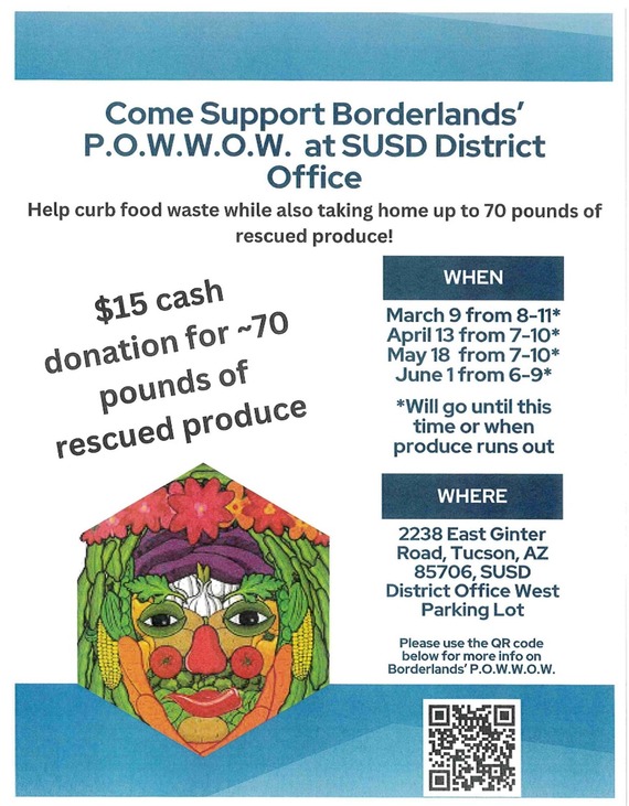 Borderlands POWWOW Flier for Sunnyside School District