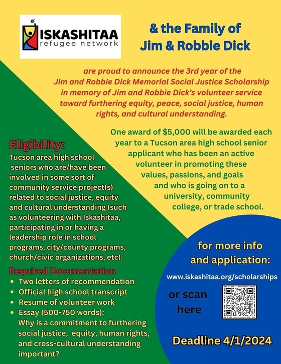 Graphic for Iskashitaa Scholarship for High School seniors