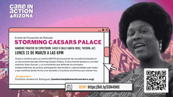 Graphic for Storm Ceaser's palace event in Spanish