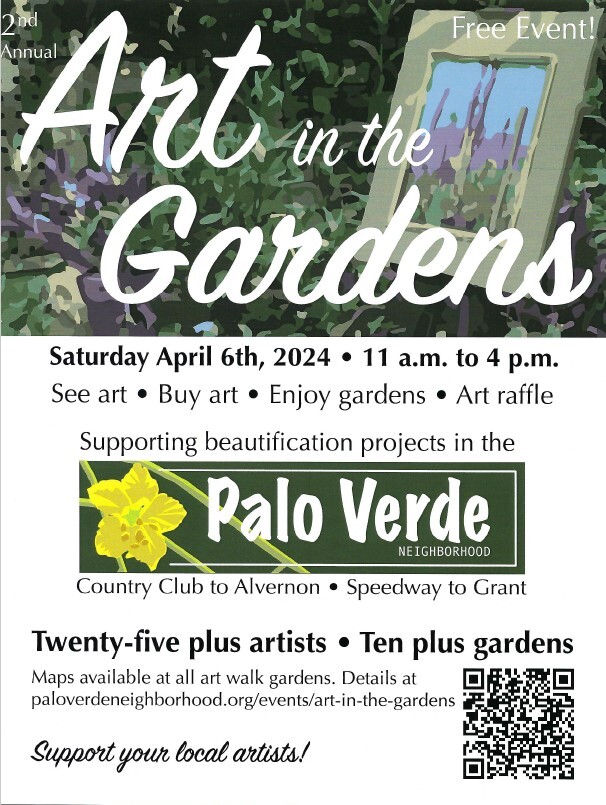 Palo Verde Art in the Garden Flyer Event 