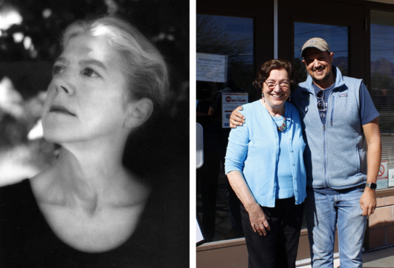 Photo of Barbara Mettler on the left and Damian Rawoot and Dorothy Boone on the right.
