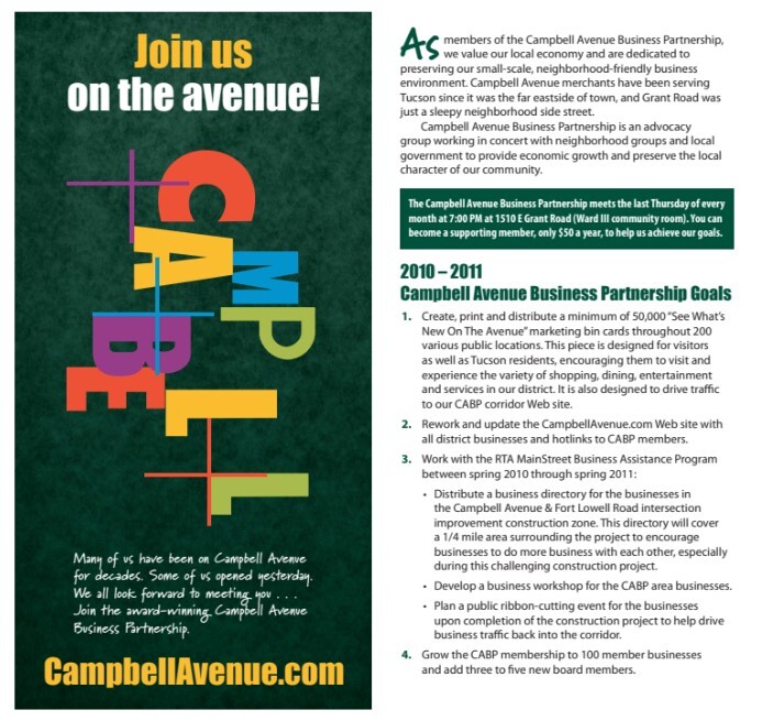 Photo of Campbell Avenue Brochure.