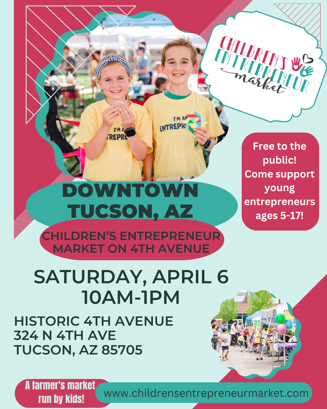 Graphic for Down town children's entrepreneur market