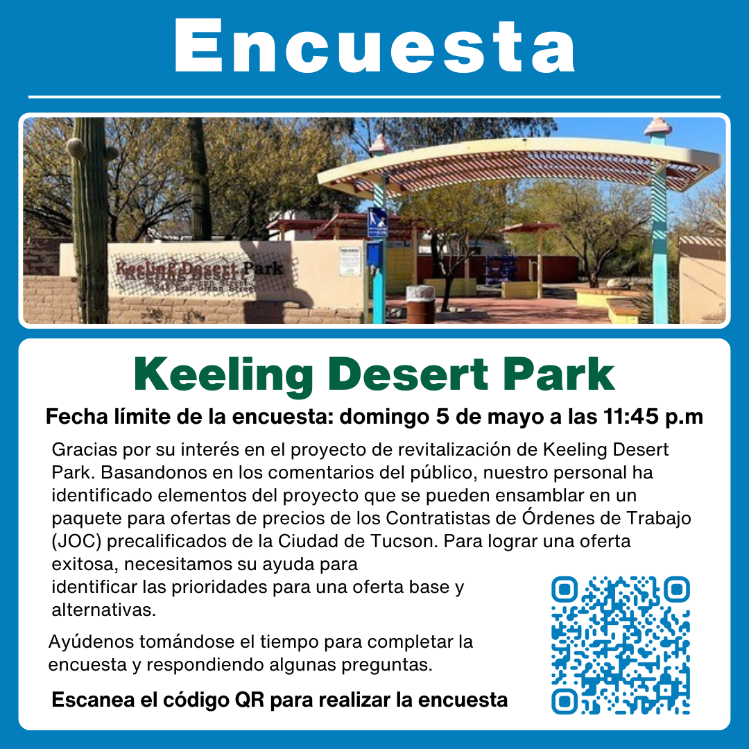 Gaphic for Keeling Desert park survey in Spanish