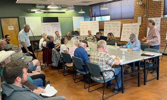 Photo: Vice Mayor Dahl addressing the group. 