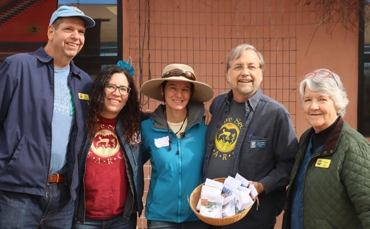 Photo of Vice Mayor Kevin Dahl with Native Seeds group.