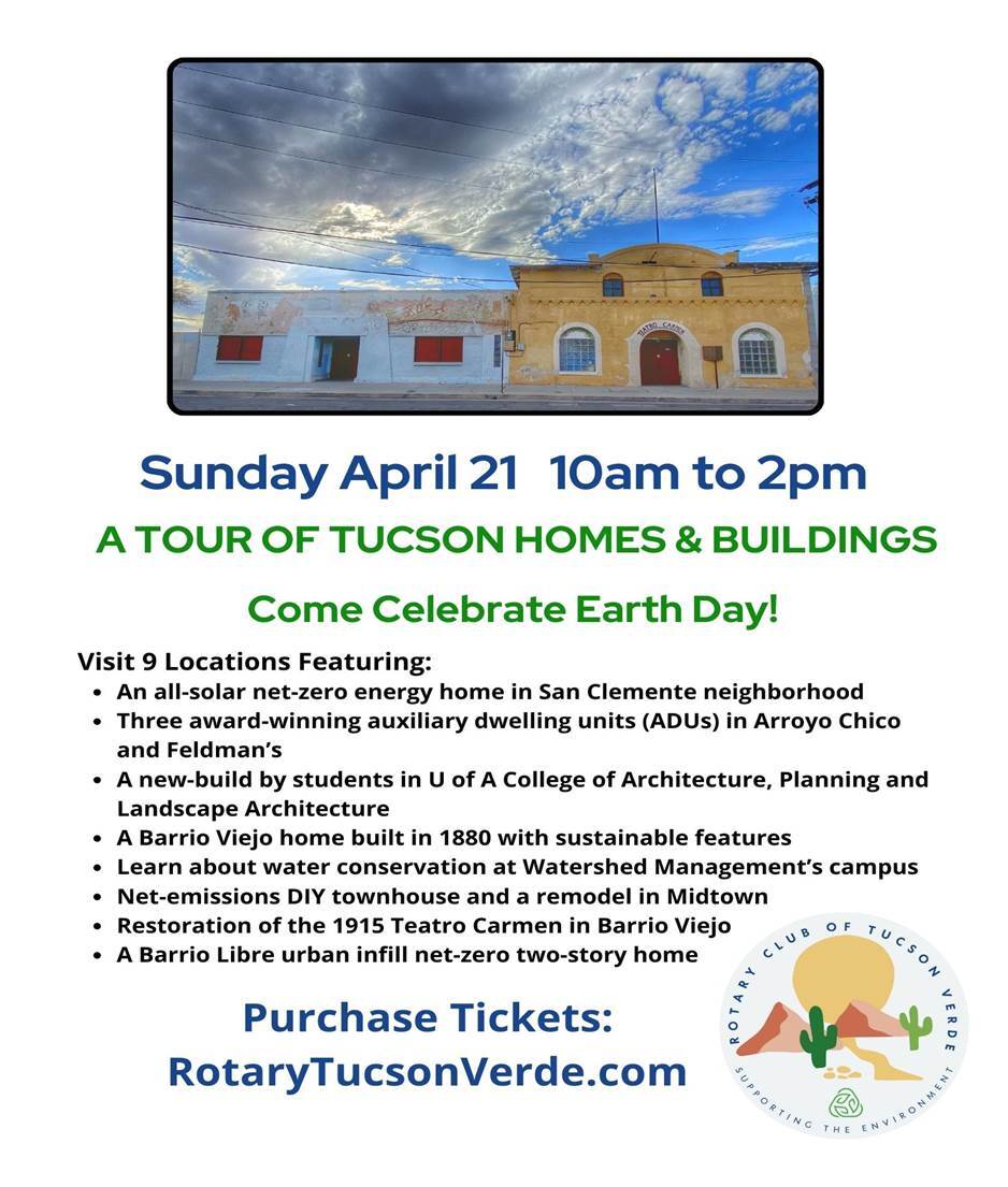 Flyer for Tucson Verde Rotary Home & Building Tour