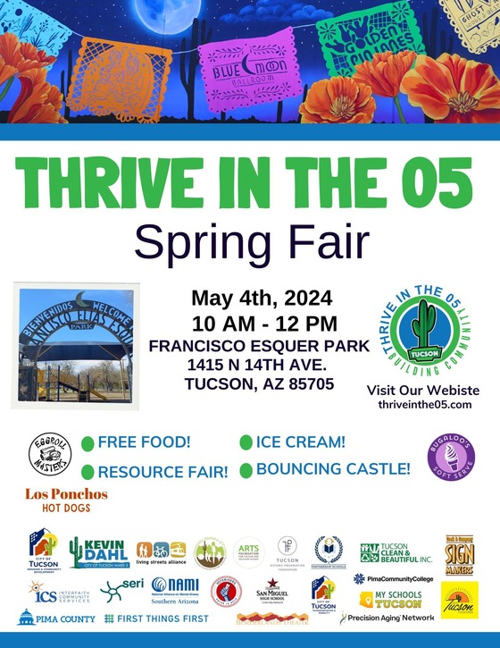 Flyer for Thrive in the 05 Spring Fair