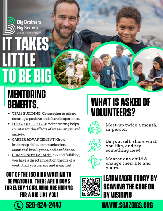 Flyer for Big brothers big sisters