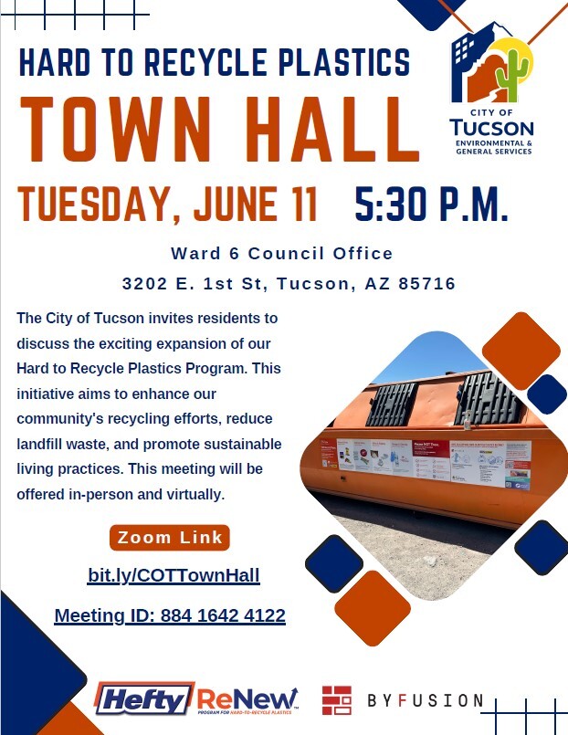 Hard to Recycle Plastics Town Hall Flyer