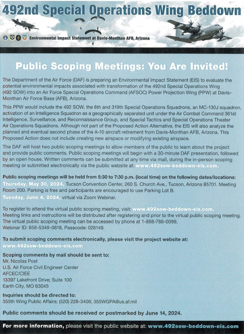 DM Scoping Meetings Flyer in English