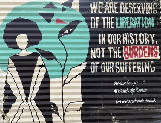 Photo of the Mural on N 6th Ave in the Sugar Hill Neighborhood.